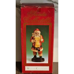 Vtg Winsor Collection 10" Christmas List Santa Claus Collectible Figurine 10"
